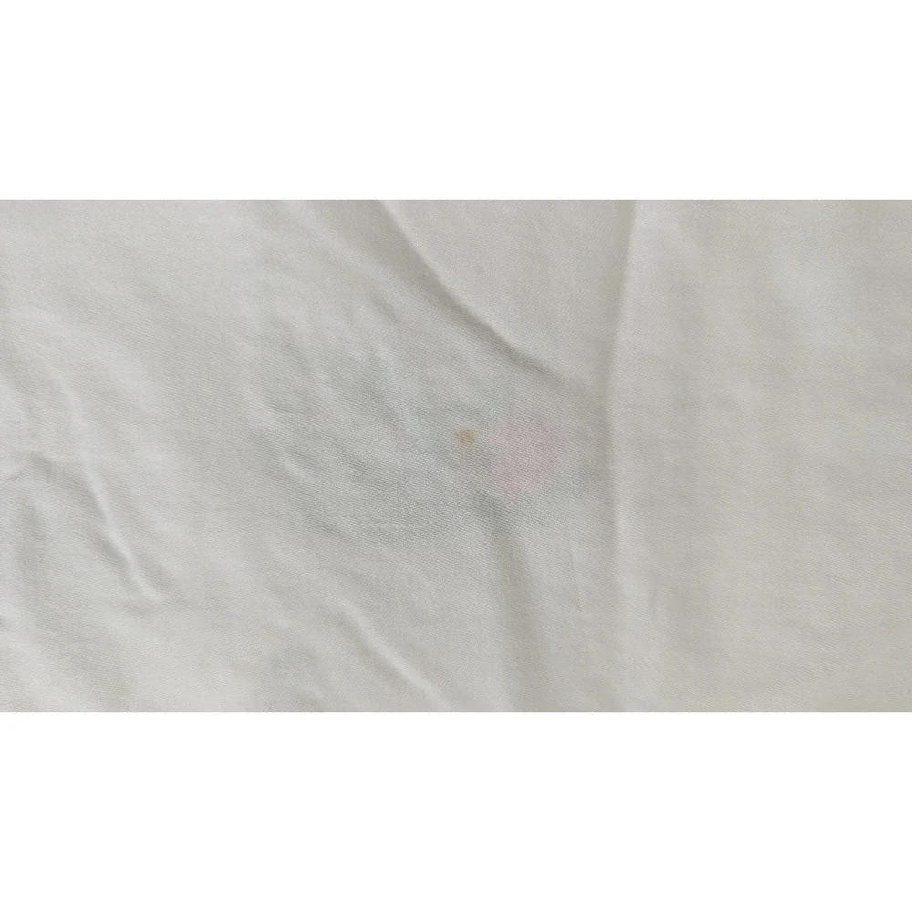 Vintage Hand Embroidered Floral White Pillowcase Pink Green Leaf Cottage‎ 31x17